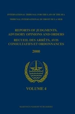 Reports of Judgments, Advisory Opinions and Orders / Recueil des arrets, avis consultatifs et ordonnances, Volume 4 (2000)