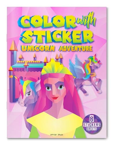 Color with Sticker - Unicorn Adventure