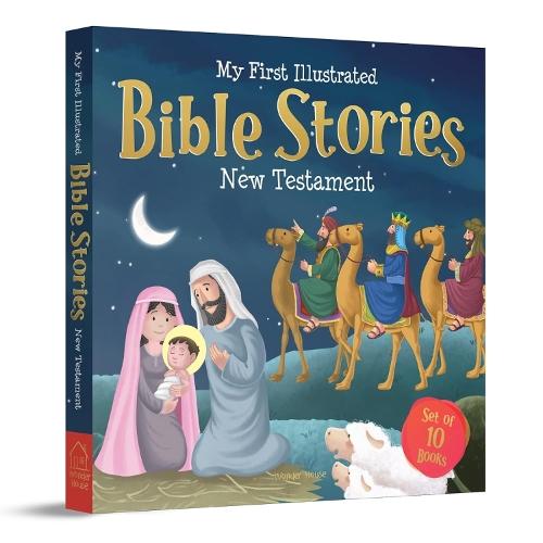 My First Illustrated Bible Stories from New Testament [Boxed Set of 10] - English / Popular Stories from Bible / Easy to Understand Children Books with