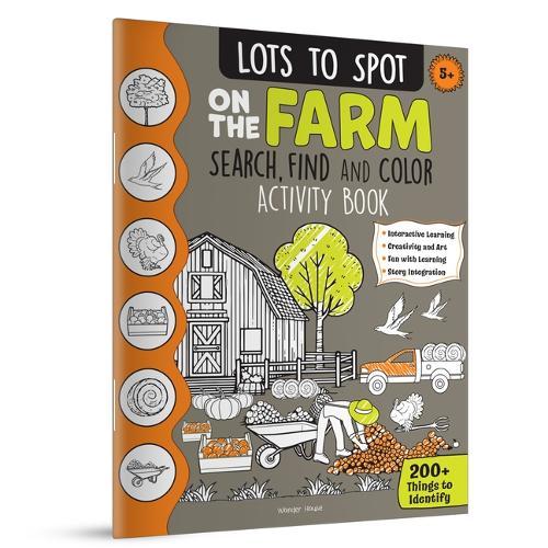 Spot the Hidden coloring activity Book  At Farm  (Edition1)