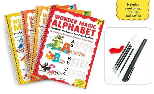Wonder Magic Pack of 4 books (Maths, Drawing, Numbers & Alphabet)