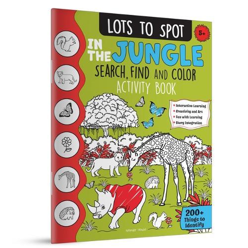 Spot the Hidden coloring activity Book  In the Jungle (Edition1)