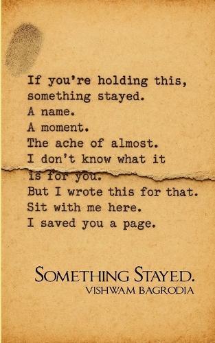 Something Stayed. (Edition1st)