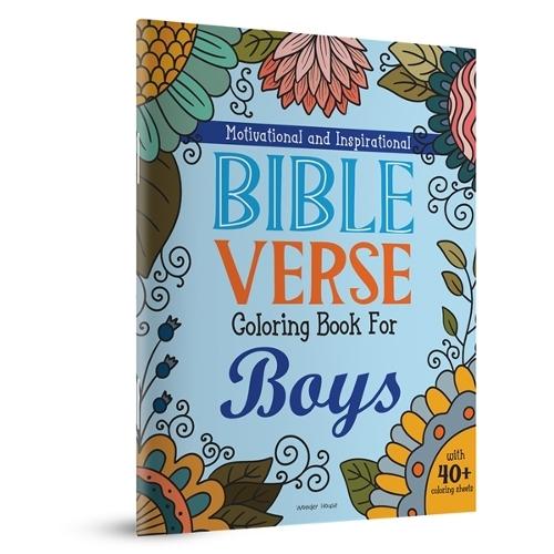Motivational and Inspirational Bible Verses Coloring Book For Boys
