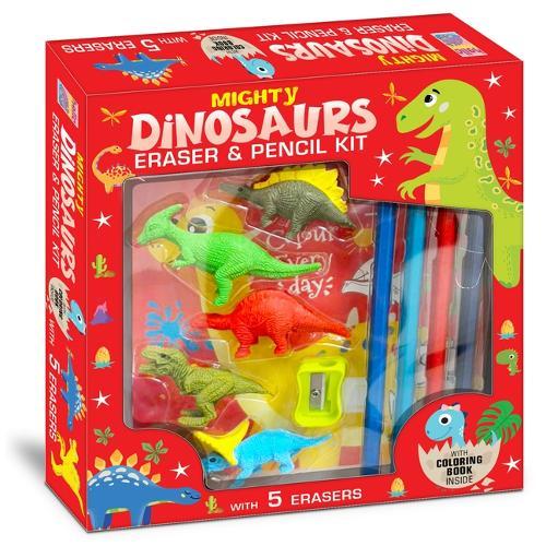 Mighty Dinosaurs Eraser & Pencil Kit