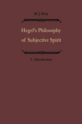 Hegels Philosophie des subjektiven Geistes / Hegel’s Philosophy of Subjective Spirit: Band I / Volume I
