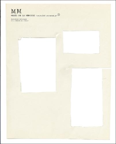 Musée de la Mémoire ‘PROPRIÉTÉ UNIVERSELLE’ ®: Joëlle Tuerlinckx