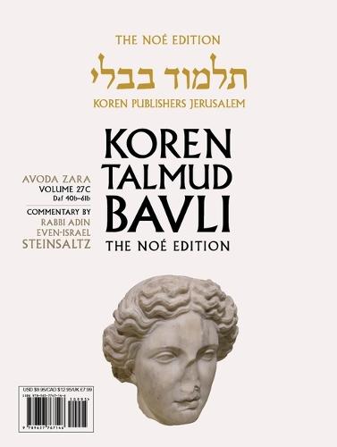 Koren Talmud Bavli V27c: Avoda Zara, Daf 40b Through Daf 61b, Noé Color Pb, H/E