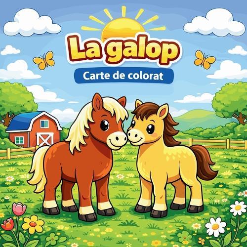 La galop Carte de colorat