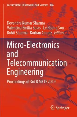 Micro-Electronics and Telecommunication Engineering: Proceedings of 3rd ICMETE 2019