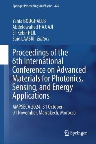 Proceedings of the 6th International Conference on Advanced Materials for Photonics, Sensing, and Energy Applications: AMPSECA 2024; 31 October-01 November, Marrakech, Morocco