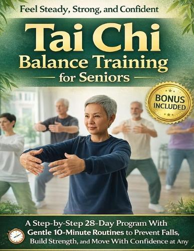 Tai Chi Balance Training for Seniors: A Step-by-Step 28-Day Program With Gentle 10-Minute Routines to Prevent Falls, Build Strength, and Move With Confidence at Any Age