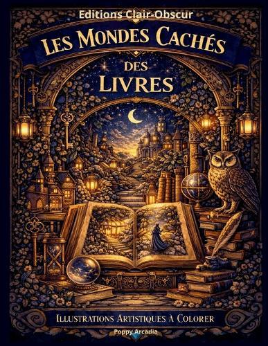 Les Mondes Cachés des Livres: Illustrations Artistiques à Colorier