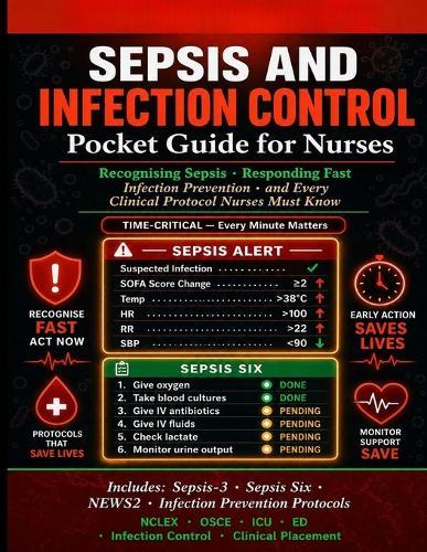 Sepsis and Infection Control Pocket Guide for Nurses.: Recognizing Sepsis, Responding Fast, Infection Prevention, and Every Clinical Protocol Nurses Must Know.
