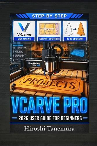 VCarve Pro 2026 User Guide for Beginners: CNC Software Manual with Woodworking Projects, Sign Making Tutorials, Toolpath Strategies, and 2D to 3D Design Instructions for New Operators