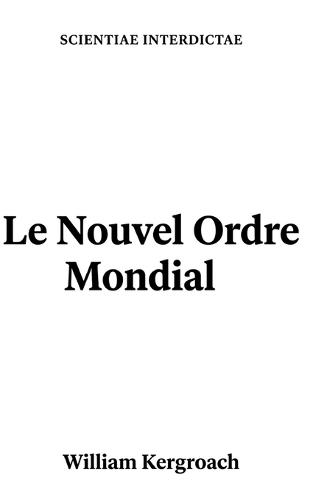 Le Nouvel Ordre Mondial