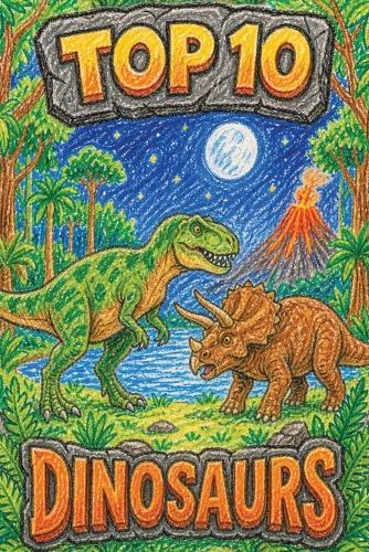 Top 10 Dinosaurs!: Fun facts for curious kids - From tiny terrors to towering titans!