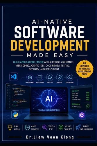 AI-Native Software Development Made Easy: Build Applications Faster with AI Coding Assistants, Vibe Coding, Agentic IDEs, Code Review, Testing, Security, and Deployment