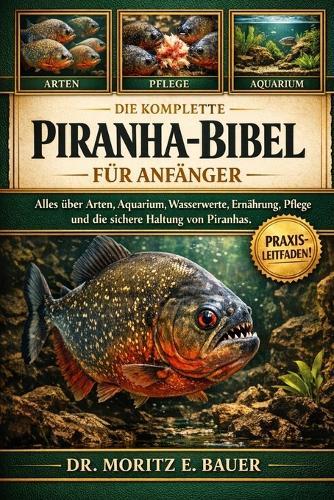 Die Komplette Piranha-Bibel Für Anfänger: Alles, was Sie über Piranhas wissen müssen: Artenübersicht und Verhalten, Einrichtung von Aquarium und Becken.....Pflegehinweise für Anfänger und Fortgeschrittene.