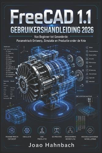 FreeCAD 1.1 Gebruikershandleiding 2026: Van beginner tot gevorderd: het beheersen van parametrisch ontwerp, simulatie en productie.