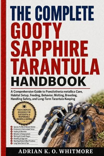 The Complete Gooty Sapphire Tarantula Handbook: A Comprehensive Guide to Poecilotheria metallica Care, Habitat Setup, Feeding, Behavior, Molting, Breeding, Handling Safety, and Long-Term Tarantula Keeping