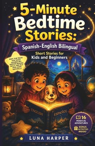 5-Minute Bedtime Stories: Spanish-English Bilingual Short Stories for Kids and Beginners: Easy, Fun Tales That Build Vocabulary, Improve Reading Skills, and Help Kids Learn a New Language Naturally