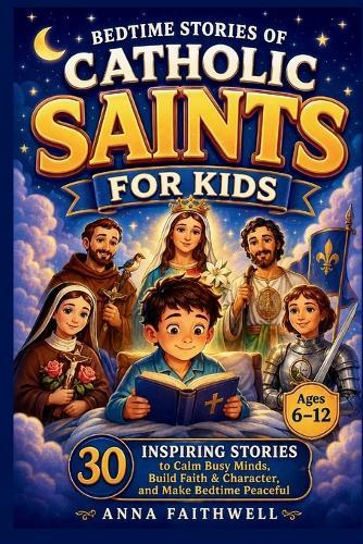 Bedtime Stories of Catholic Saints for Kids: 30 Inspiring Tales to Calm Busy Minds, Build Faith & Character, and Make Bedtime Peaceful (Ages 6-12)