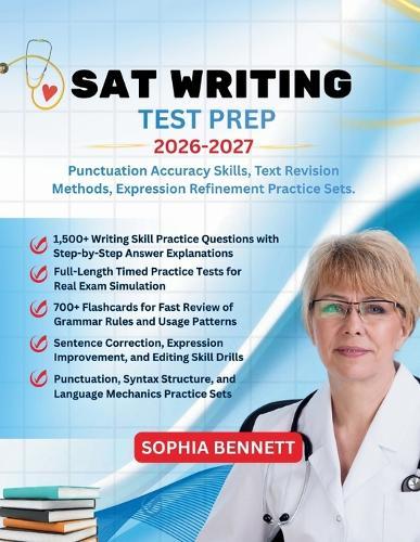 SAT Writing Test Prep 2026-2027: Punctuation Accuracy Skills Text Revision Methods Expression Refinement Practice Sets