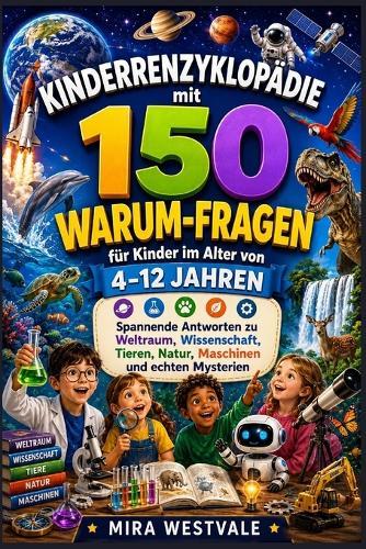 Kinderenzyklopädie mit 150 Warum-Fragen für Kinder im Alter von 4-12 Jahren: Spannende Antworten zu Weltraum, Wissenschaft, Tieren, Natur, Maschinen und echten Mysterien