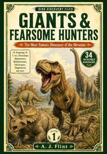 Dino Discovery Files: Giant & Fearsome Hunters: The Most Famous Dinosaurs of the Mesozoic - 34 Incredible Prehistoric Giants with Facts, Anatomy, and Fossil Finds
