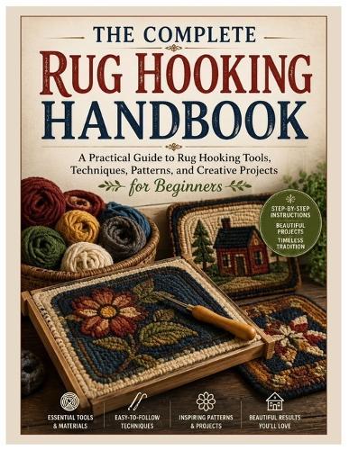 The Complete Rug Hooking Handbook: A Practical Guide to Rug Hooking Tools, Techniques, Patterns, and Creative Projects for Beginners