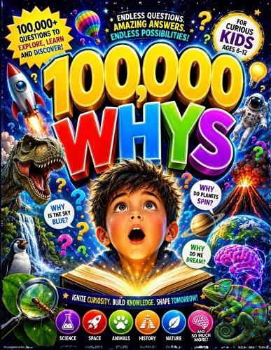 100000 Whys: Amazing Answers to Every Question About Science, Nature, Space, Animals, and the Human Body - For Curious Kids Ages 6-12