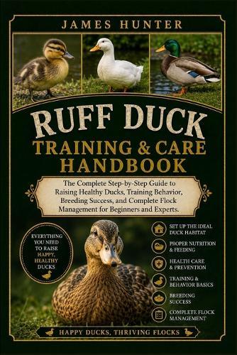 Ruff Duck Training & Care Handbook: The Complete Step-by-Step Guide to Raising Healthy Ducks, Training Behavior, Breeding Success, and Complete Flock Management for Beginners and Experts.