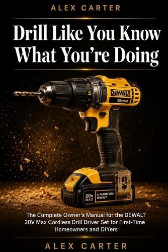 Drill Like You Know What You're Doing: The Complete Owner's Manual for the DEWALT 20V Max Cordless Drill Driver Set for First-Time Homeowners and DIYers