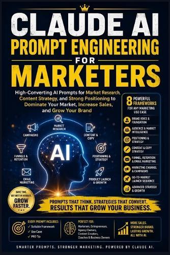 Claude AI Prompt Engineering for Marketers: High-Converting AI Prompts for Market Research, Content Strategy, and Strong Positioning to Dominate Your Market, Increase Sales, and Grow Your Brand