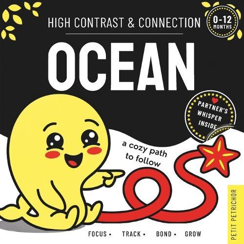 High Contrast & Connection Ocean: Visual Stimulation Book for Infants Focus Tracking, Tummy Time & Parent-Baby Connection