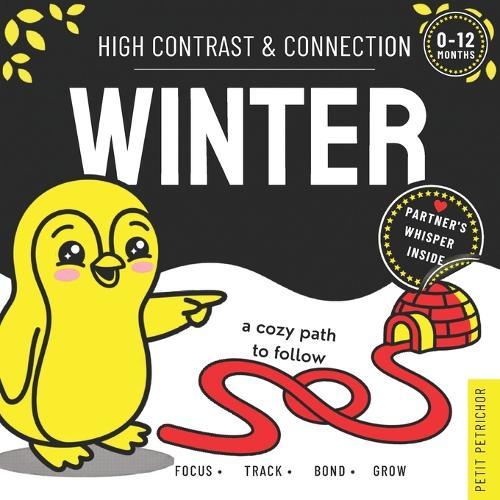 High Contrast & Connection Winter: Visual Stimulation Book for Infants Focus Tracking, Tummy Time & Parent-Baby Connection