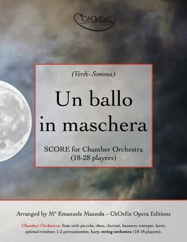Un ballo in maschera, SCORE for Chamber Orchestra: 18-28 players