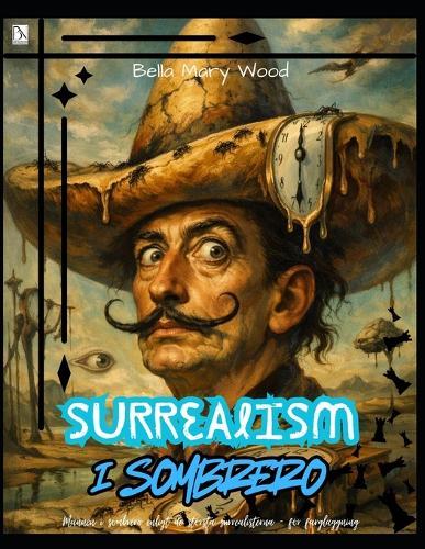 Surrealism i Sombrero eller Mannen i sombrero enligt de största surrealisterna - för färgläggning: konst målarbok för vuxna