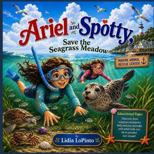 Ariel and Spotty Save the Seagrass Meadow: Marine Animal Rescue Adventure About Saving Ocean Wildlife, Seagrass Meadows, and Protecting the Jersey Shore Environment for Kids Ages 7-11