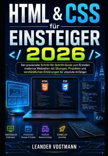 HTML & CSS für Einsteiger 2026: Der praxisnahe Schritt-für-Schritt-Guide zum Erstellen moderner Webseiten mit Übungen, Projekten und verständlichen Erklärungen für absolute Anfänger