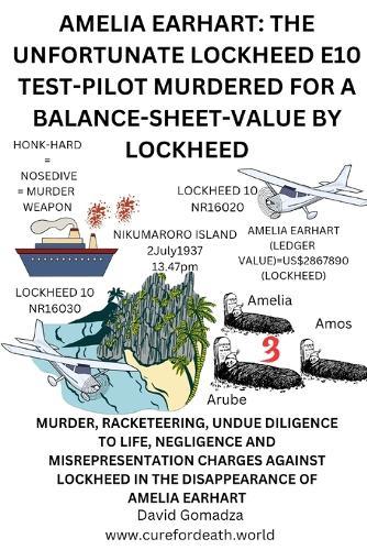 Amelia Earhart: The Unfortunate Lockheed E10 Test-Pilot Murdered for a Balance-Sheet-Value by Lockheed.: Murder, Racketeering, Undue Diligence to Life, Negligence and Misrepresentation Charges Against Lockheed in the Disappearance of Amelia Earhar