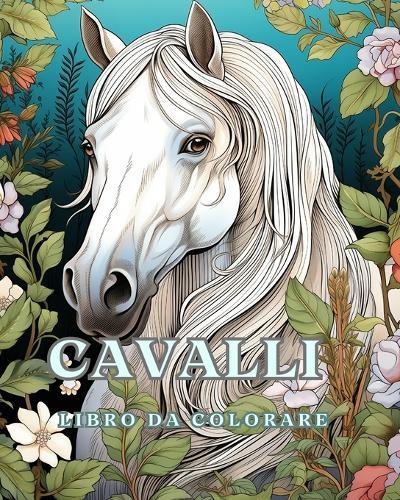 Libro da colorare sui cavalli: 50 bellissimi ritratti di cavalli, rilassati e trova i tuoi veri colori