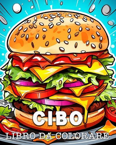 Cibo Libro da Colorare: Immagini Bellissime con Alimenti Delizioso