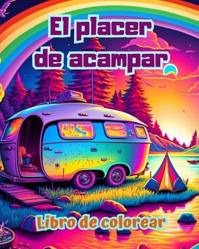El placer de acampar Libro de colorear para amantes de la naturaleza y el aire libre Diseños creativos y relajantes: Impresionantes y encantadoras escenas de camping