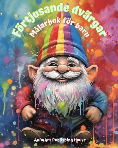 Förtjusande dvärgar Målarbok för barn Roliga och kreativa scener från den magiska skogen: Söta fantasibilder för barn som älskar dvärgar