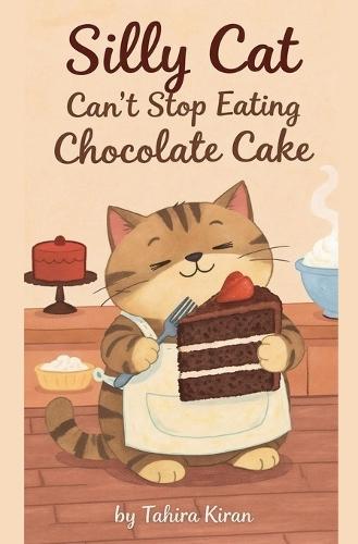 Silly Cat Can't Stop Eating Chocolate Cake