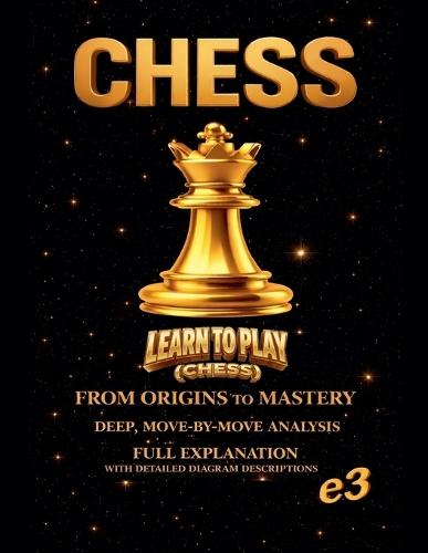 Chess: Learn To Play (Chess); From Origins To Mastery, Deep, Move-By-Move Analysis, Full Explanation with Detailed Diagram Descriptions