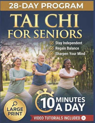 Tai Chi for Seniors: Regain Youth with 10-Minute Daily Routines to Improve Mobility, Ease Joints, Prevent Falls & Stay Independent With Large Print Illustrations & Video Tutorials