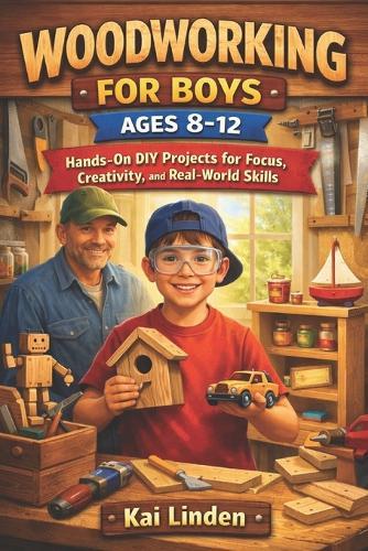 Woodworking for Boys Ages 8-12: Hands-On DIY Projects for Focus, Creativity, and Real-World Skills